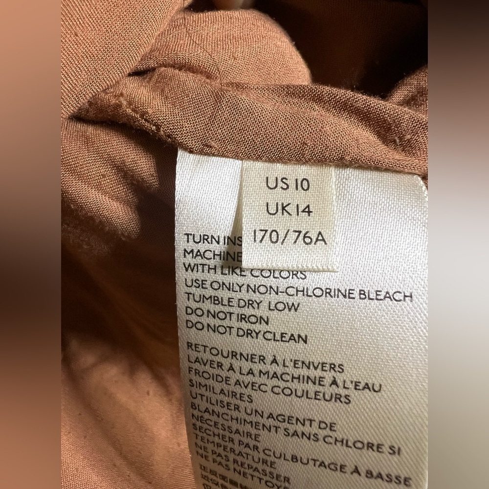 Free People Maya Mod Cashew Faux leather zip up mini skirt size 10 - Picture 9 of 10